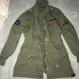 Ed Sheeran Divide Tour Military Patch Jacket